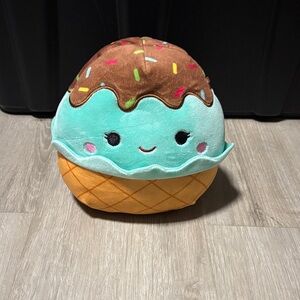 Ice Cream Plush Toy - Mint and Brown